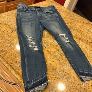 Express size 4P cropped midrise legging Stretch